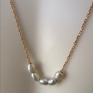 Elegant 14K Gold Pearl Necklace